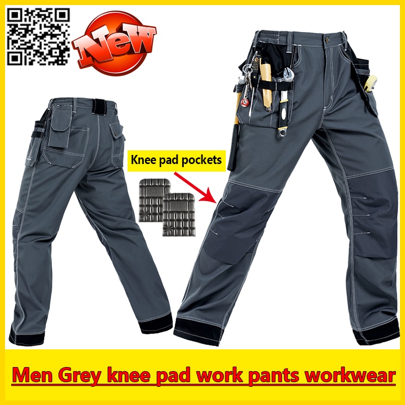 Bauskydd  EVA  е ȸ ۾   ۾    ۾   е/Bauskydd Mens EVA knee pad grey work pant mechanic work pants padded knee trousers  wor